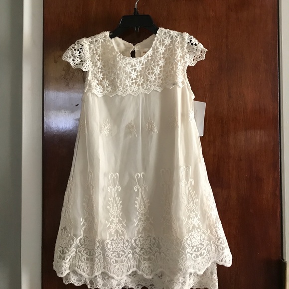 ivory lace toddler dress